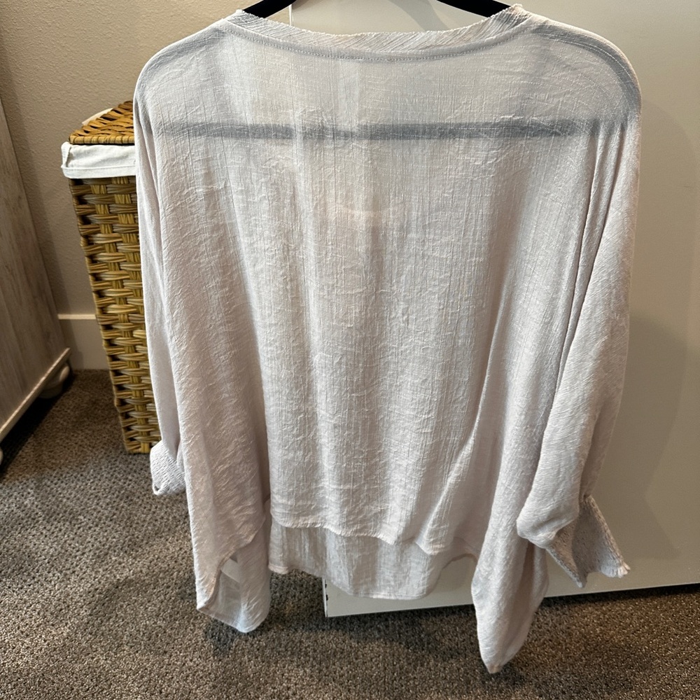 Cream “see-through” Top - Picture 2 of 2